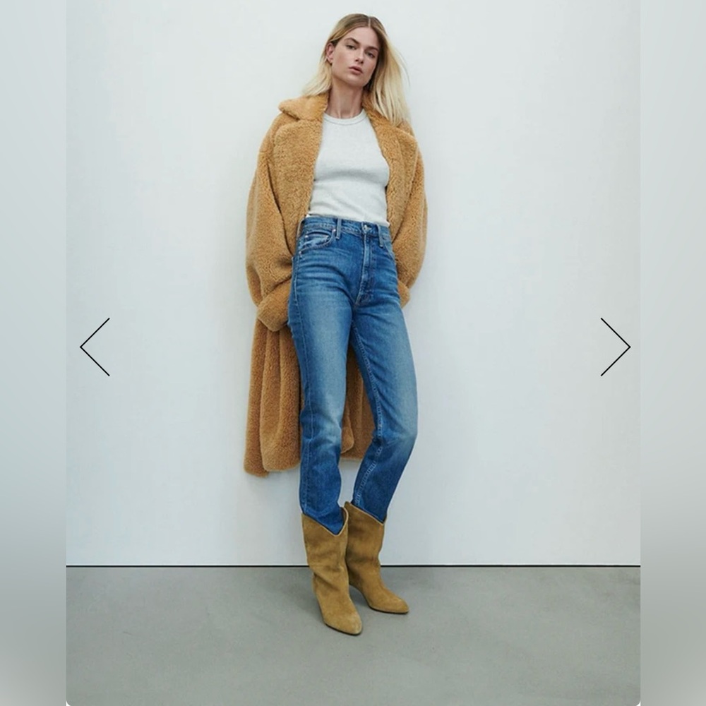 7 for all Mankind SHEARLING BELTED COAT